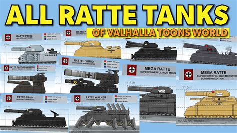 All Ratte Tanks Of Valhalla Toons Cartoons About Tanks Youtube