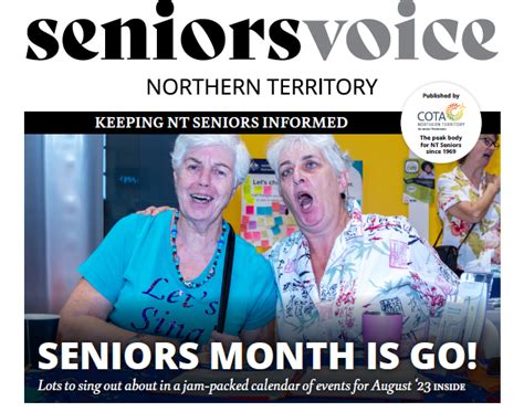 Read The Latest Seniors Voice Its One To Sing Out About Cota Nt