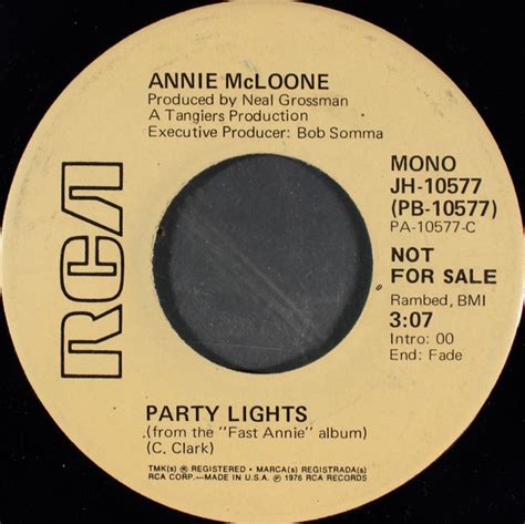 Annie Mcloone Party Lights 1976 Vinyl Discogs
