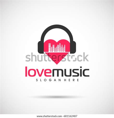 Love Music Logo Template Vector Illustration Stock Vector Royalty Free 681162487 Shutterstock