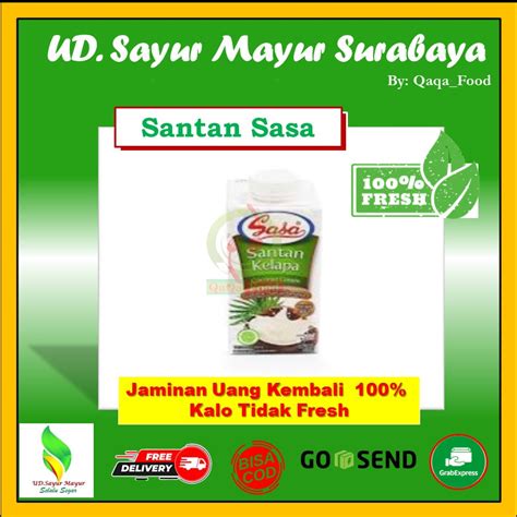 Jual SANTAN KELAPA SASA Kemasan 200ml UD194 Shopee Indonesia