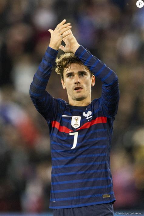 Antoine Griezmann Lors Du Match De Football De Qualification Pour La