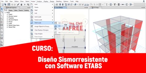 Descarga Gratis Curso De Dise O Sismorresistente Con Software Etabs