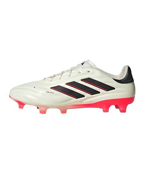 Adidas COPA Pure 2 Elite FG Solar Energy Weiss Schwarz Rot Fussballschuh