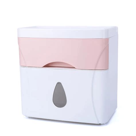 Caja de pañuelos impermeable multifuncional rollo de papel de baño