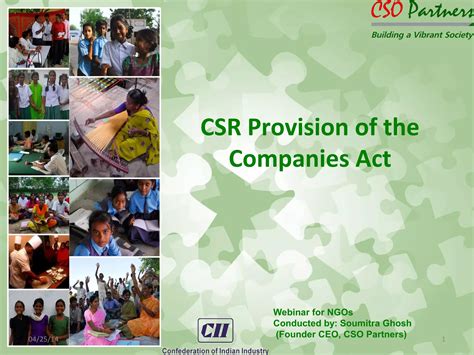 Csr Mandate Of Companies Ppt