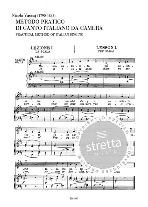 Practical Method Of Italian Singing Von Nicola Vaccai Im Stretta