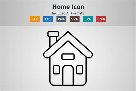 Home Vector Outline Icon Graphic by abidehtisham198 · Creative Fabrica