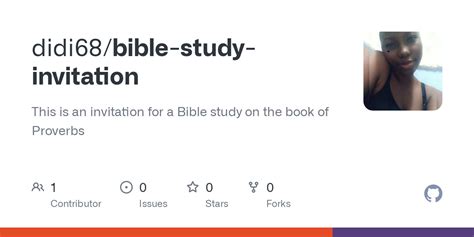 GitHub - didi68/bible-study-invitation: This is an invitation for a ...