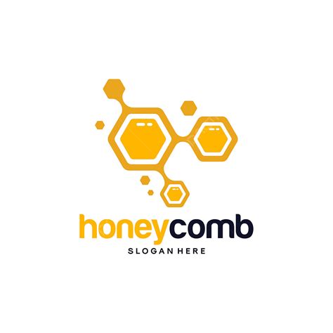 Honey Comb Logo Vector Art Png Honey Comb Logo Template Design Vector