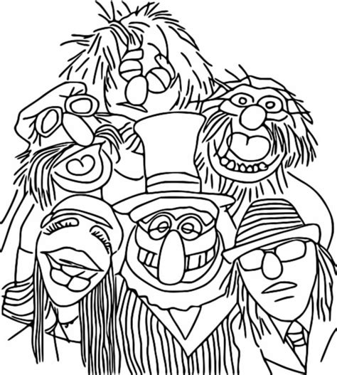 Muppets Statler And Waldorf Coloring Coloring Pages