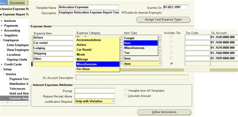 Expense Report Template Oracle R12 Darrin Kenneys Templates