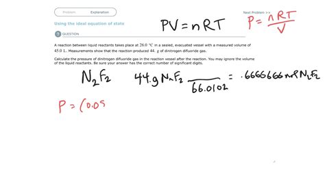 Aleks Using The Ideal Equation Of State Youtube