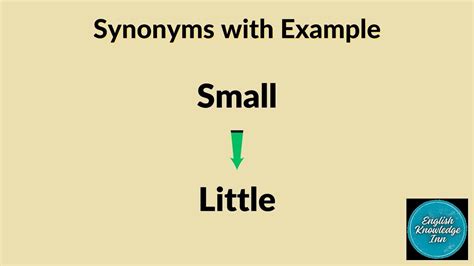 Synonyms Of Small English Synonyms Words Small Synonyms In English