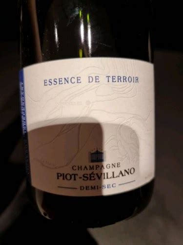 Piot Sevillano Essence De Terroir Demi Sec Champagne Vivino Us