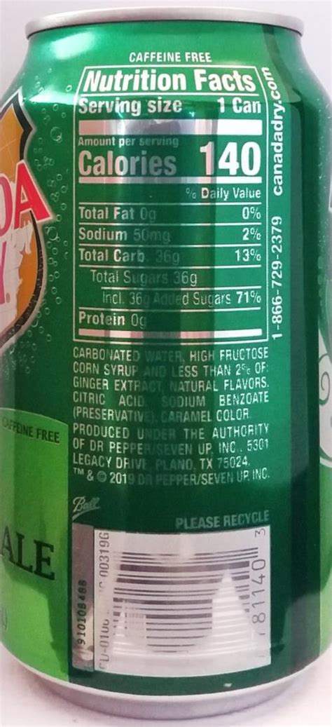 Canada Dry Ginger Ale Expiration Date Code