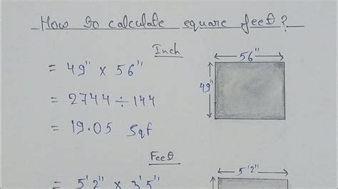 How To Calculate Square Feet How To Measure Square Feet YouTube