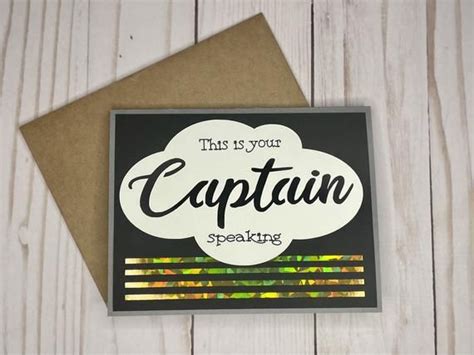 Pilot Card Captain Card Airplane Card Pilot Birthday Card Etsy Pilots Birthday Birthday