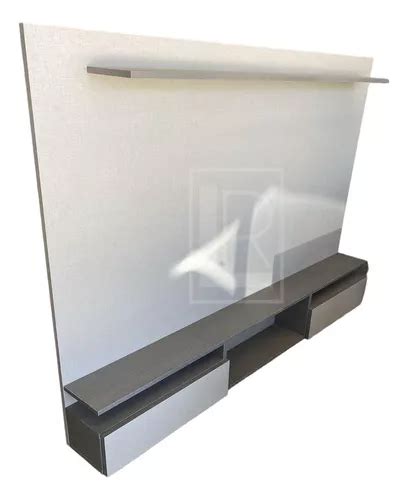 Panel Mueble Tv Flotante Moderno Melamina 120x160x25 Cm En Venta En