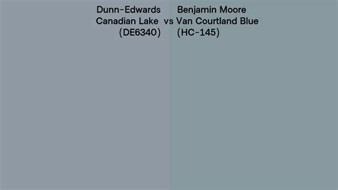 Dunn Edwards Canadian Lake De6340 Vs Benjamin Moore Van Courtland