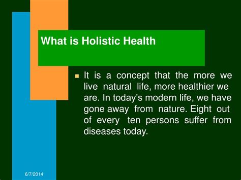 Ppt Holistic Health Powerpoint Presentation Free Download Id 1352506