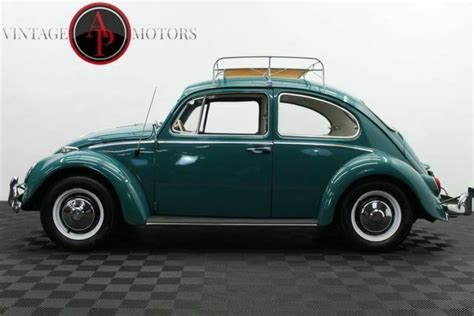 1966 Volkswagen Beetle Roof Rack Pop Out Rear Windows 1600cc Motor For Sale