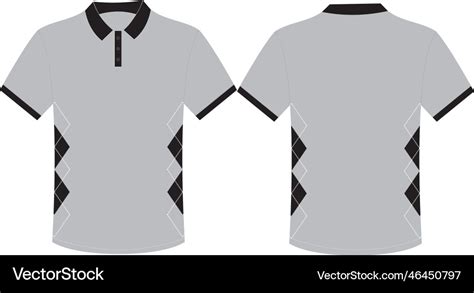 Polo Shirt Template T Shirt Templates Design Vector Image