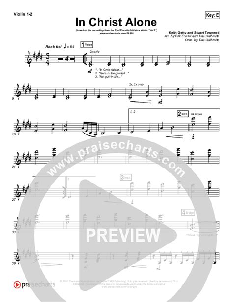 In Christ Alone Violin Sheet Music Pdf Shane And Shane The Worship