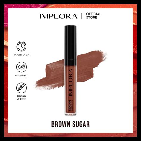 Jual Lipstik Implora Urban Lip Cream Matte Tahan Lama Lipcream Dusky Nude Liptint Dark Berry