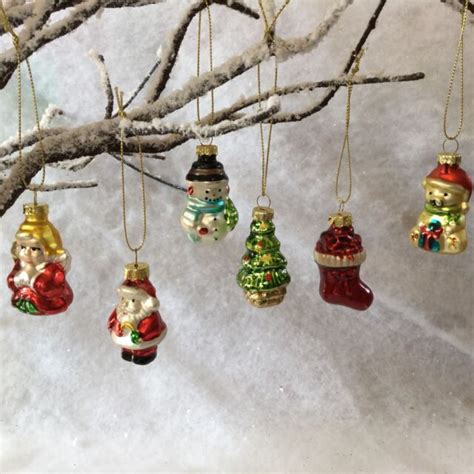 Sass Belle Mini Christmas Tree Hanging Decorations Set Of For