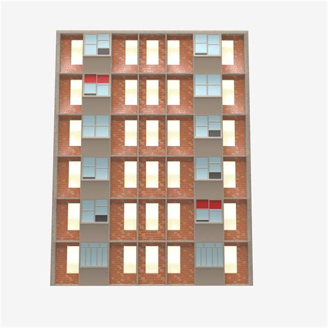 6 Storey House 3d Model By Katherina