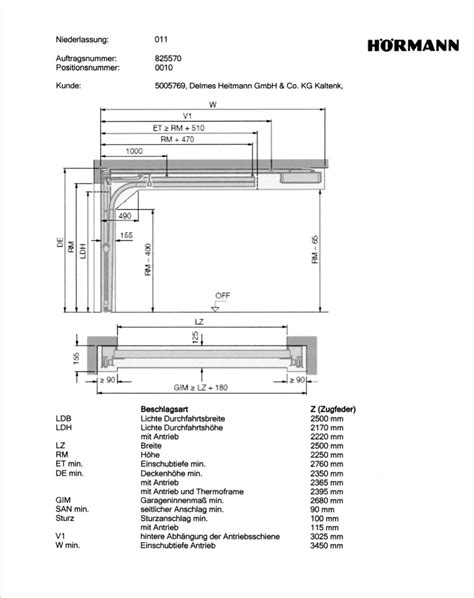 Hörmann Sektionaltor M Sicke 2500 x 2250 mm mit ProMatic Woodgrain