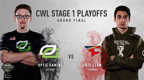 Optic Gaming Vs Faze Clan Grand Finals Cwl Pro League Stage