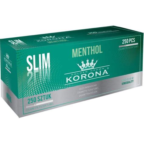 Korona Zig Hülsen Slim Menthol 250 Stk Kiosklino Online Kiosk