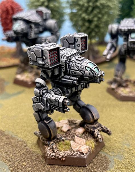 Clan Smoke Jaguar Alpha Galaxy Binary Mechs Just Finished Painting