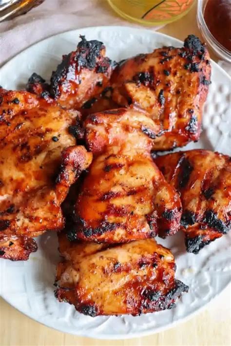 Grilled Bbq Chicken Thighs Recipe In 2024 Bbq Chicken Recipes