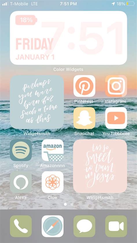 Cute Aesthetic Home Screen Great One For Summer 🎄🌸⭐️💙 Iphone Photo