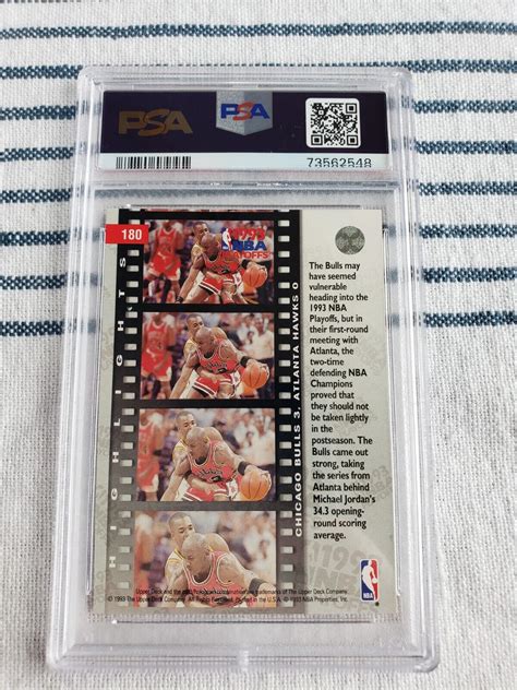 Mavin Upper Deck Michael Jordan Nba Playoffs Card Psa Gem