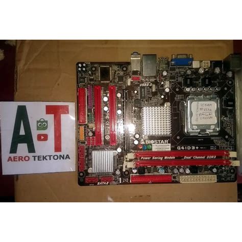 Jual MOTHERBOARD BIOSTAR G41 LGA775 DDR3 G41D3 SERVICE REPAIR