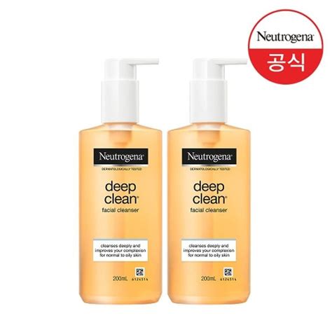 포밍10g증정 뉴트로지나 딥클린 훼이셜 클렌저 200ml X2 믿고 사는 즐거움 Ssgcom