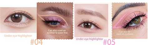 Amazon Nobeka 3PC Dual Ended Highlighter Makeup Pen Glitter Matte Nude EyeLiner