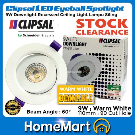 CLIPSAL Schneider LED Eye Ball LED Recessed Eyeball Spotlight Round LED