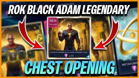 Injustice Mobile Ruler Of Kahndaq Black Adam Legendary Chest