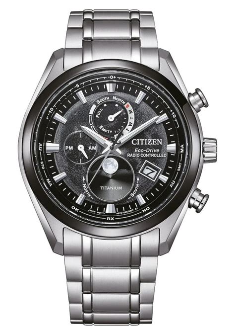 Citizen Titanyum Sapphire Moonphase Radio Controlled By1018 80e Erkek