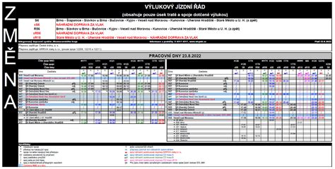 Mimořádná výluka na trati Brno Staré Město u Uh A Uherské Hradiště