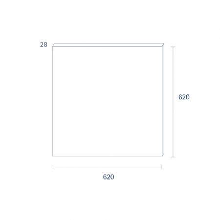 Ultra Flaches Led Panel Aufbau Wei X Cm W K Lm Ugr