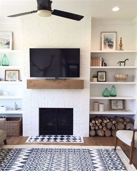 10+ Floating Shelves Beside Fireplace