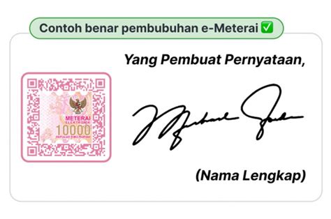 Langkah Urutan Membubuhkan E Meterai Untuk Cpns Haikarir Id