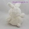 Peluche ours BUKOWSKI déguisé en lapin beige 28 cm SOS doudou