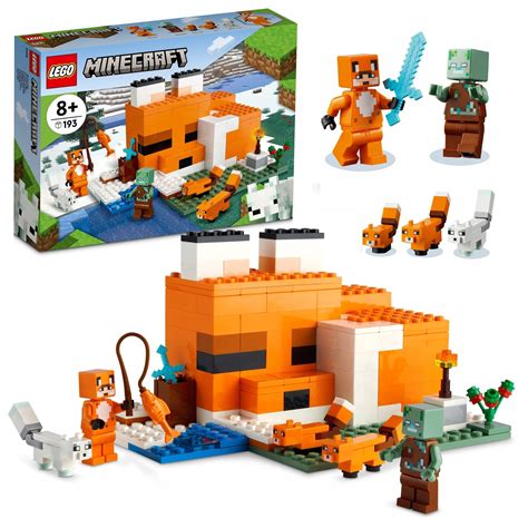 KLOCKI LEGO MINECRAFT LIS SIEDLISKO LISÓW 21178 12476258561 Allegro pl